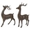 Northlight Standing Deer Christmas Decorations - 14" - Brown - Set of 2